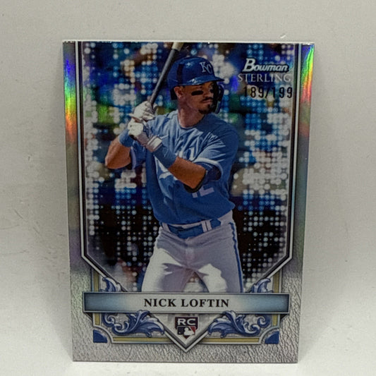 2024 Bowman Sterling Rookie Refractor /199 Nick Loftin #BSR-23 Rookie RC MLB KC