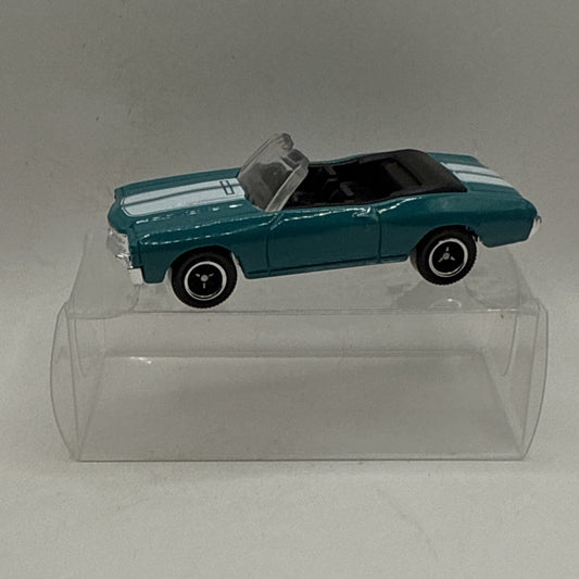 1971 Chevy Chevelle Convertible Matchbox 2024 Blue Highways II Blue 1:64 Scale