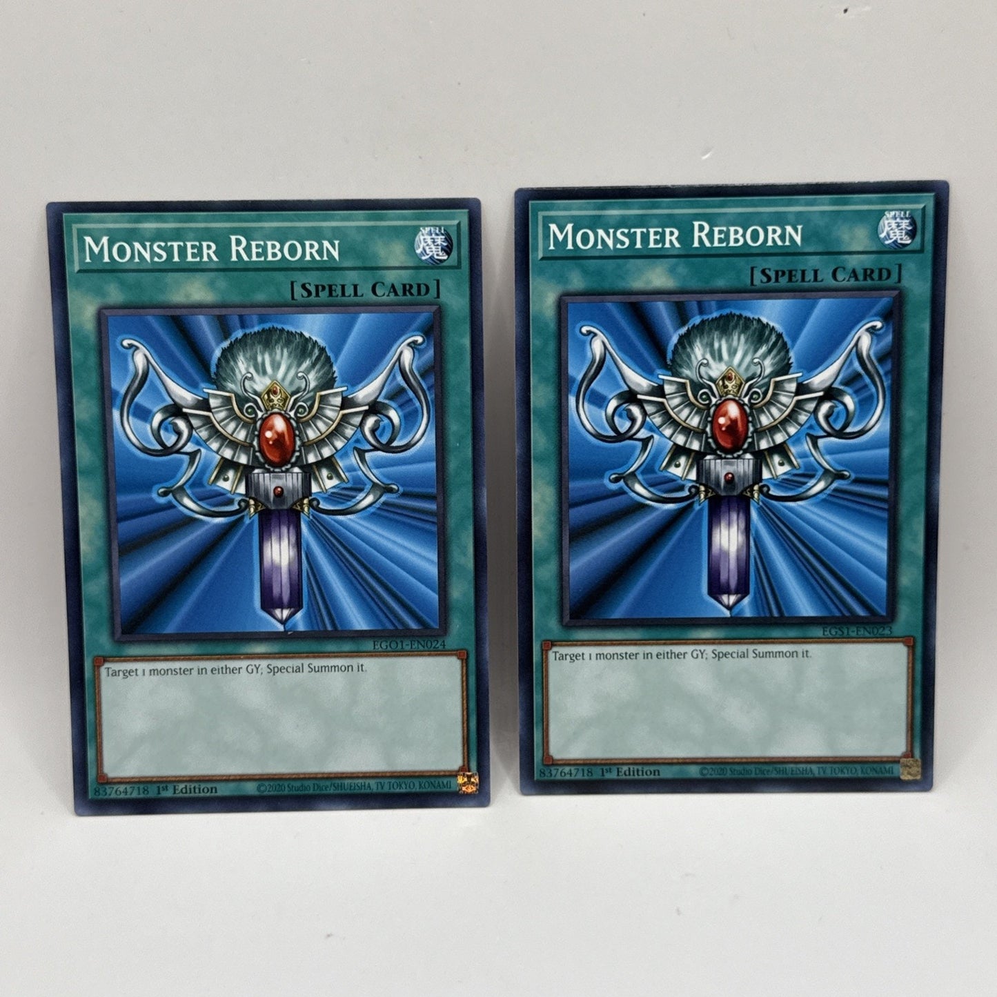 Monster Reborn LED7-EN012, LEHD-ENA23 or EGS1-EN023 1st Ed Common x2