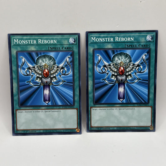 Monster Reborn LED7-EN012, LEHD-ENA23 or EGS1-EN023 1st Ed Common x2