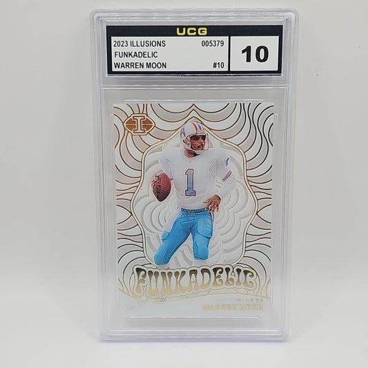 Warren Moon 2023 Illusions Football #10 Funkadelic Houston Oilers Graded 10 NFL