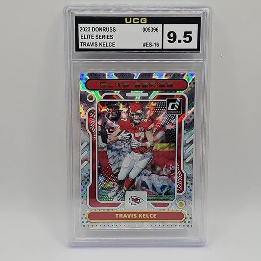 2023 Donruss The Elite Series #16 Travis Kelce Kansas City Chiefes Graded 9.5
