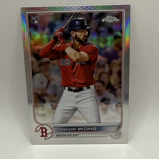 2022 Topps Chrome Connor Wong Rookie Refractor #39 Boston Red Sox RC