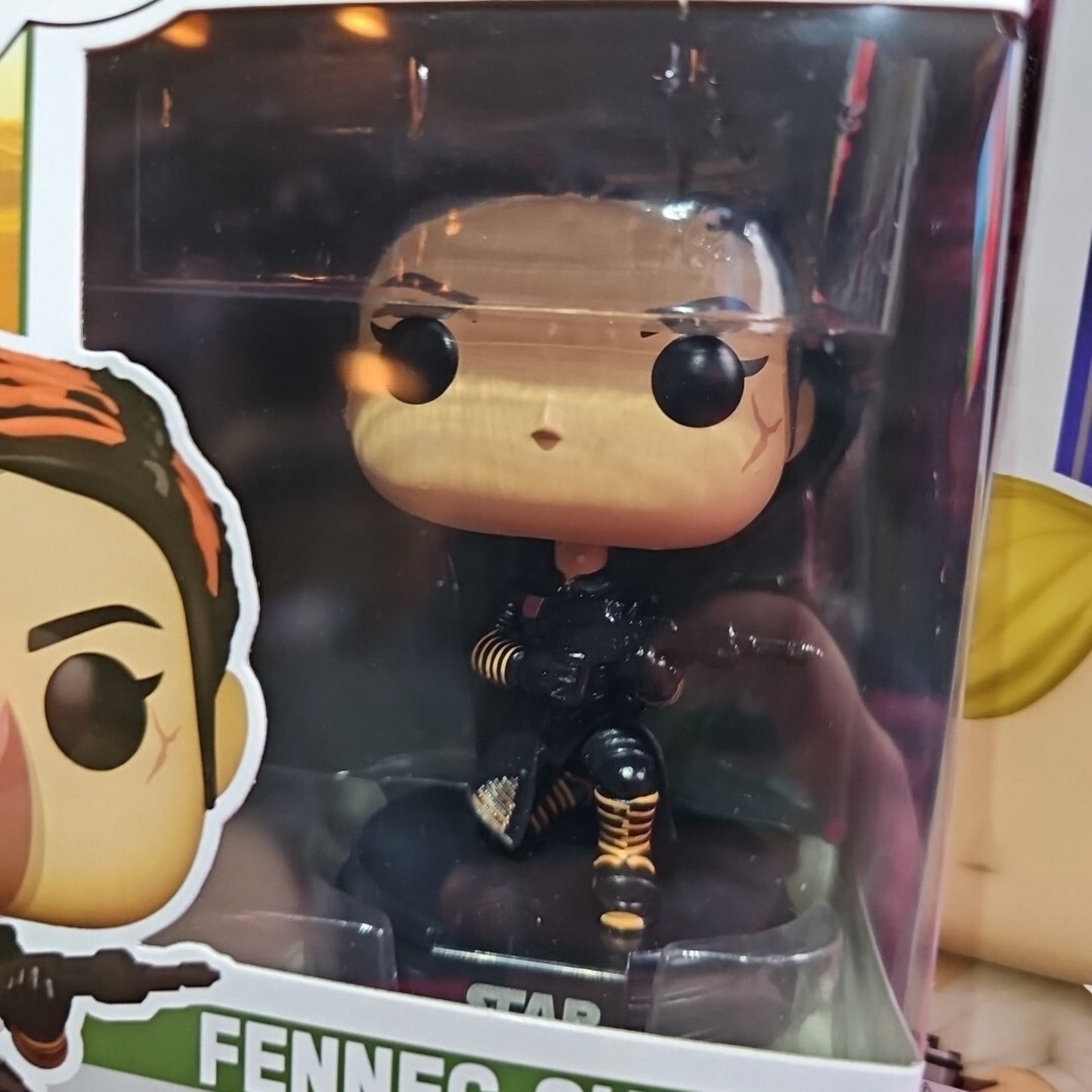 (3) Funko Pops Star Wars Luke Skywalker. Fennec Shand & The Mandalorian Lot