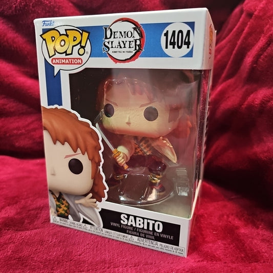 FUNKO POP ANIMATION DEMON SLAYER #1404 SABITO NEW COLLECTIBLE FIGURE