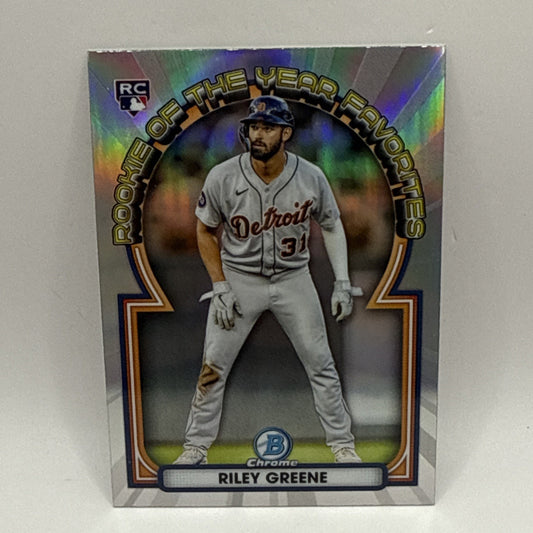 2023 Bowman - Rookie of the Year Favorites Riley Greene #ROYF-6 (RC)
