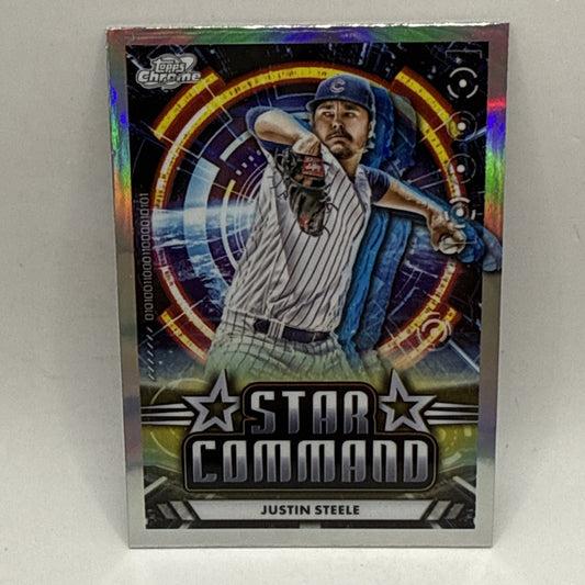 2024 Topps Chrome Cosmic Justin Steele STAR COMMAND SC-21 MLB Chicago Cubs