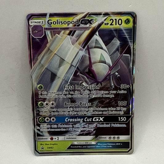 Pokémon TCG Golisopod-GX Sun & Moon SM62 Holo Promo MP Collectible Card