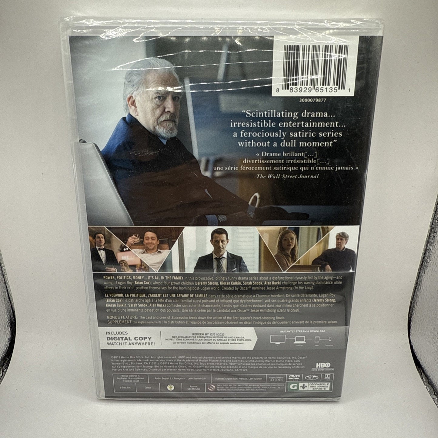 Succession: Complete First Season (DVD, 2018, 3 Disc Set) New Sealed HBO DRAMA