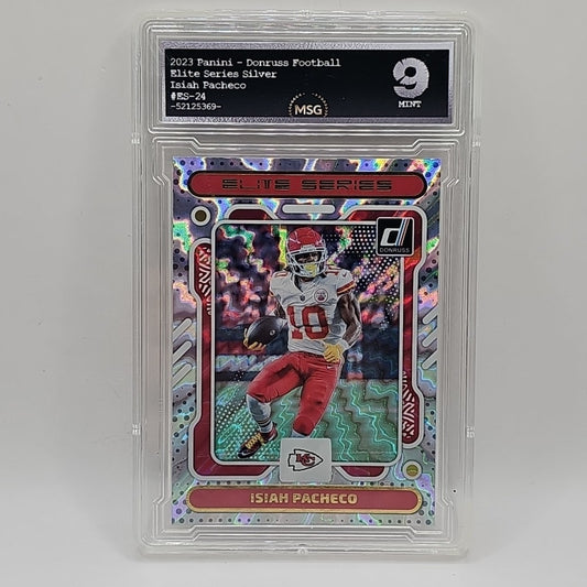 Isiah Pacheco 2023 Panini Donruss Elite Series #ES-24 Kansas City Chiefs Graded