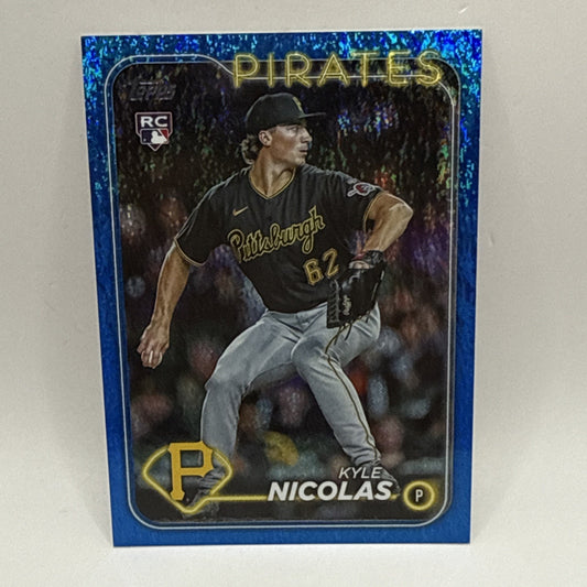 2024 Topps Series 2 - Blue Foil #408 Kyle Nicolas /999 (RC)