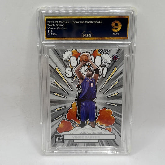 2023-24 Panini Donruss Vince Carter - Bomb Squad #19 - Toronto Raptors Graded