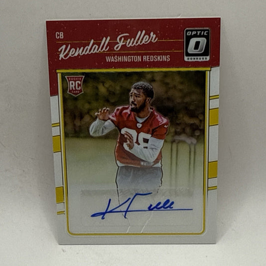 2016 Donruss Optic Kendall Fuller RC Washington Redskins #127 SP /150 Auto NFL