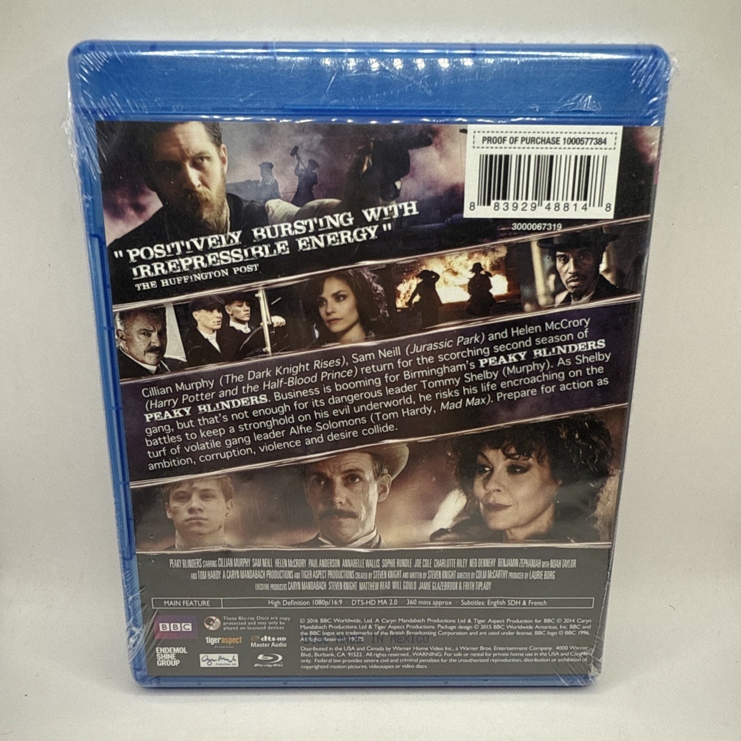 Peaky Blinders: Season Two (Blu-ray, 2016, 2-Disc Set) Brand New, Sealed!