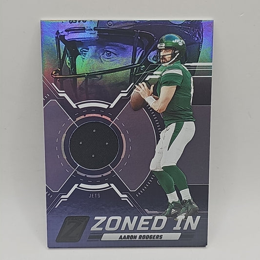 2023 PANINI ZENITH #ZI-ARS ZONED IN AARON RODGERS PATCH NY JETS