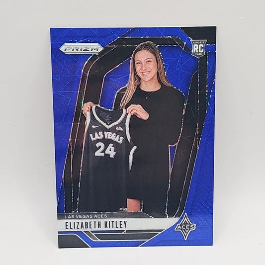 2024-25 Panini Prizm WNBA Purple Lazer Elizabeth Kitley Rookie Las Vegas Aces