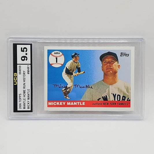 2006 Topps - Multi-Year Issue Mickey Mantle Home Run History #MHR1 Graded 9.5