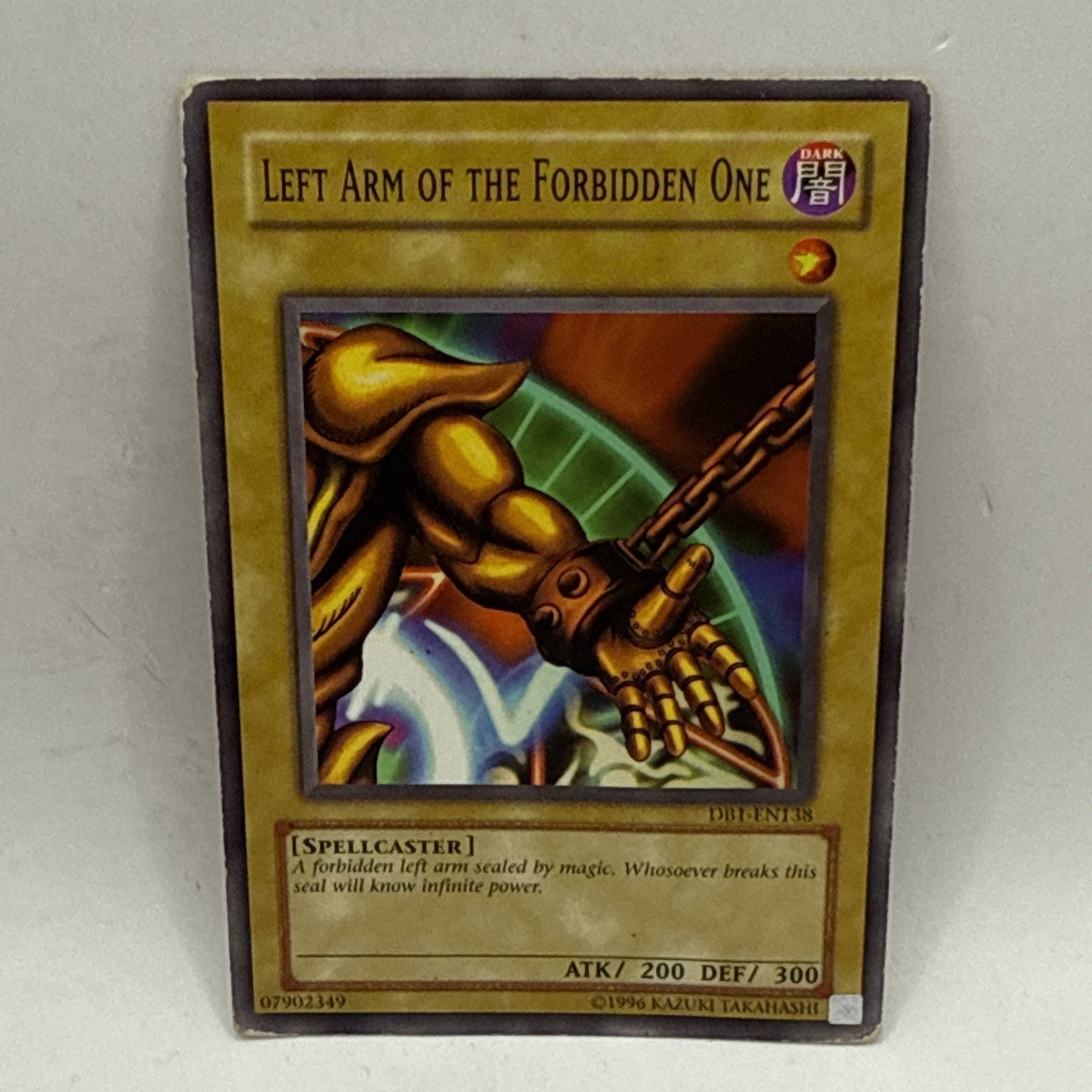 YuGiOh! Left Arm of the Forbidden One - DB1-EN138 - Common - Unlimited HP DMG