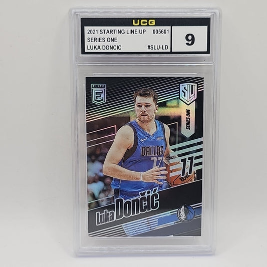 Luka Doncic 2021-2022 Panini ELITE Starting Lineup Series One Graded 9 Card NBA