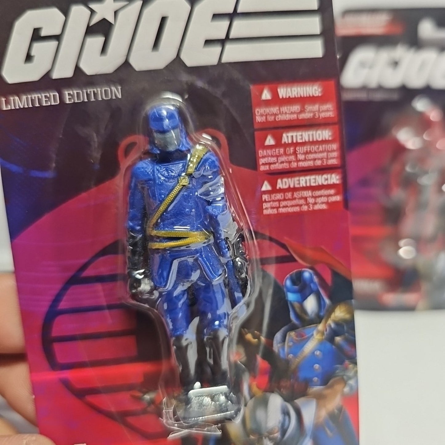 GI Joe COMBRA COMMANDER, RED NINJA & DESTRO 2.5" Mini figurine figure TOY LOT