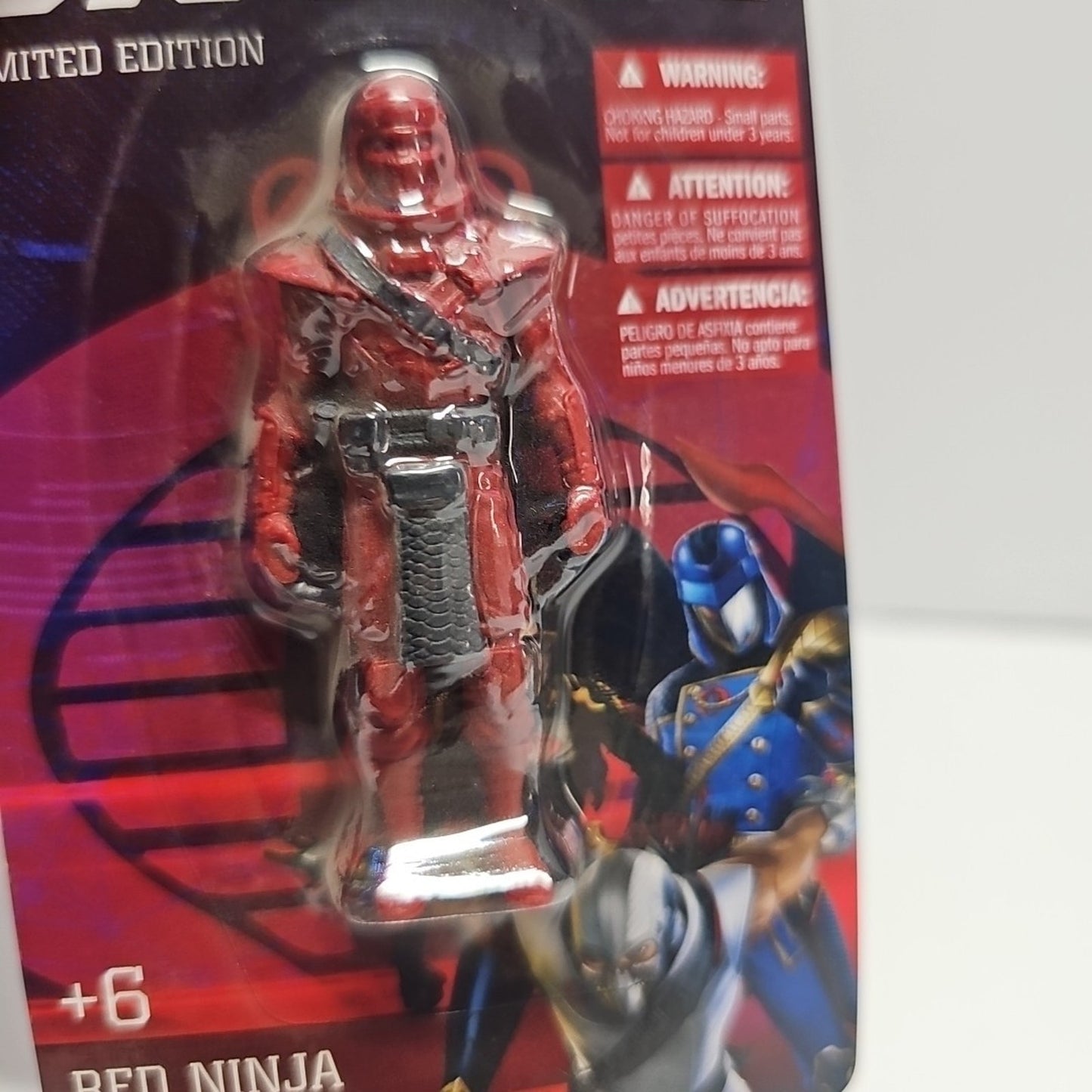 GI Joe COMBRA COMMANDER, RED NINJA & DESTRO 2.5" Mini figurine figure TOY LOT