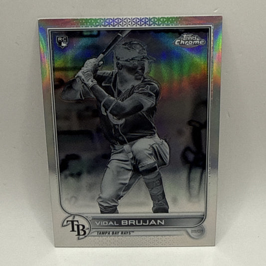 2022 Topps Chrome Negative Refractor Vidal Brujan Rookie RC #134 Rays