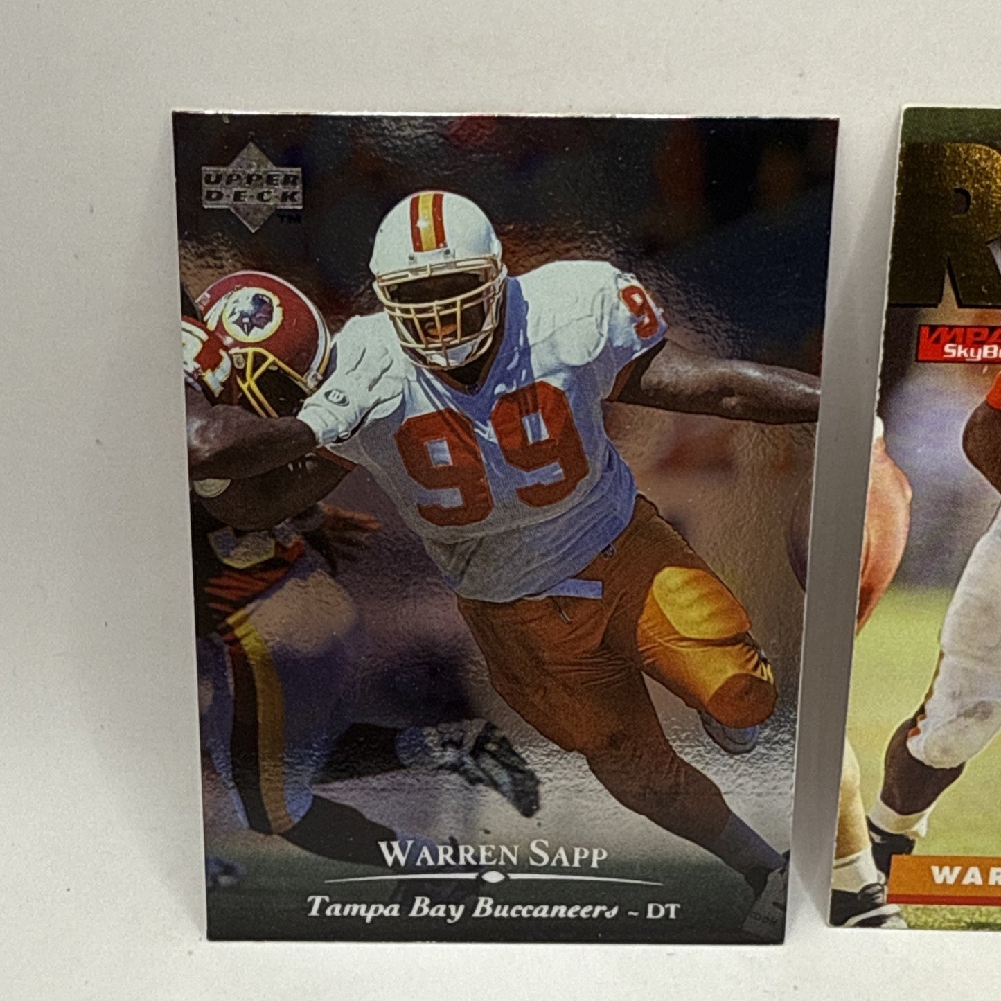 1995 SkyBox Warren Sapp ROOKIE Tampa Bay Buccaneers #179 HOF