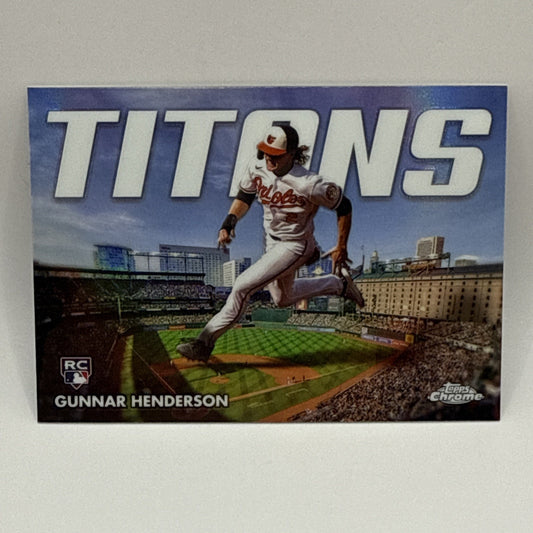 2023 Topps Chrome Update Series - Titans #CT-12 Gunnar Henderson (RC)