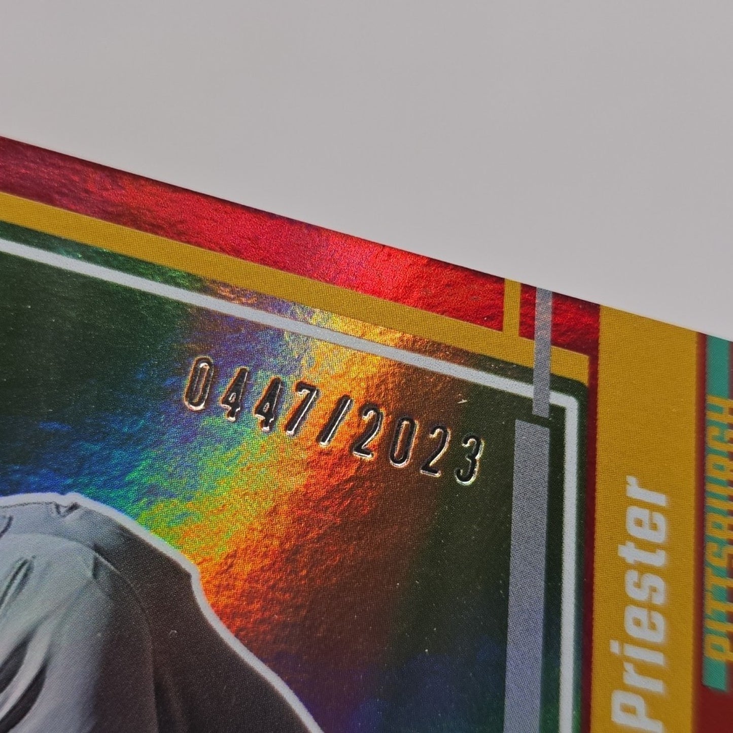 2023 Donruss Baseball Rated Prospect Holo Red #39 Quinn Priester /2023 Pirates