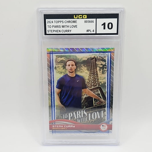 2024 Topps U.S. Olympics To Paris with Love #PL-4 - Stephen Curry - USA Graded