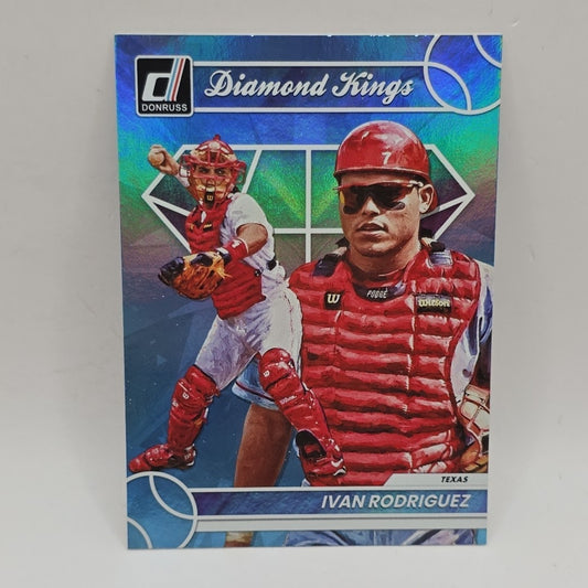 2023 Donruss #3 Ivan Rodriguez DIMAOND KINGS BLUE HOLO FOIL PARALLEL MLB