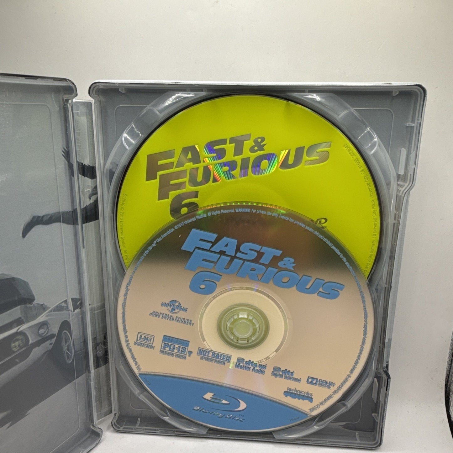 Fast & Furious 6 STEELBOOK DVD Blu-ray Extended Vin Diesel Paul Walker