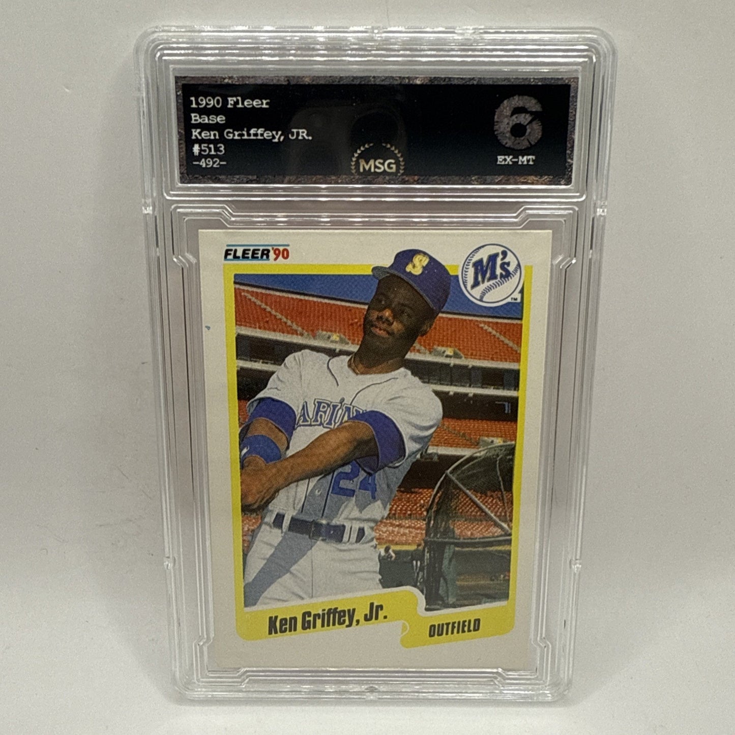 1990 Fleer Ken Griffey Jr Seattle Mariners #513 Graded 6 Vintage MLB