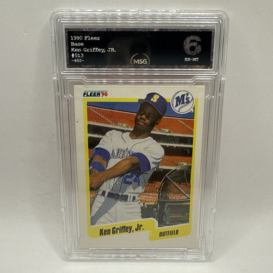 1990 Fleer Ken Griffey Jr Seattle Mariners #513 Graded 6 Vintage MLB