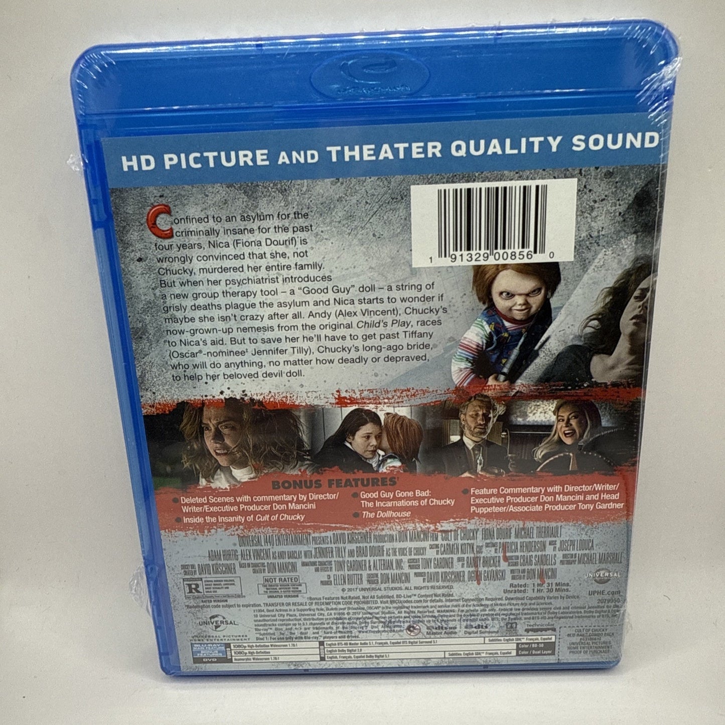CULT OF CHUCKY (BLU-RAY & DVD 2017) BRAND NEW - NR & R - WIDESCREEN - HORROR