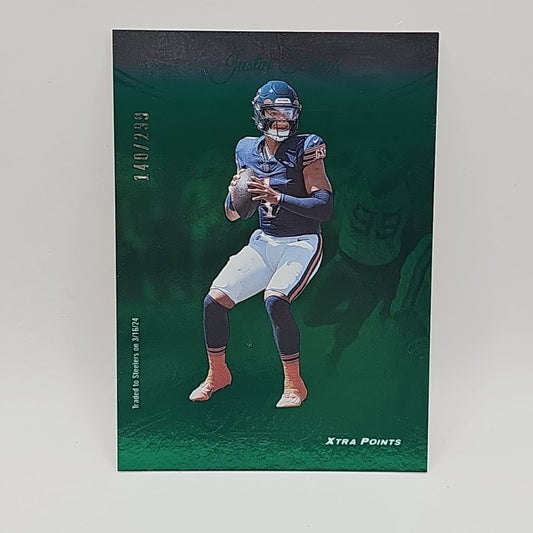 Justin Fields - Xtra Points Green SP /299 - 2024 Panini Prestige NFL Steelers