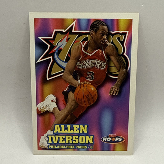 1997-98 NBA Hoops Basketball Allen Iverson #114 Philadelphia 76ers NBA Card