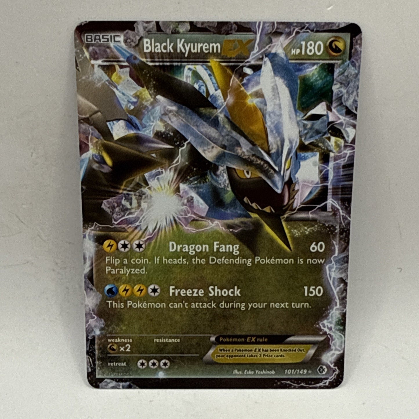 Black Kyurem EX 101/149 Ultra Rare Boundaries Crossed Pokemon TCG MP Card