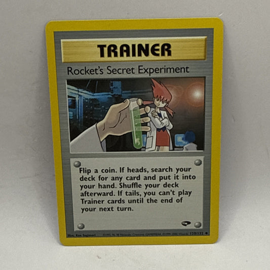Rocket's Secret Experiment 120/132 Gym Challenge Pokemon Vintage HP Card