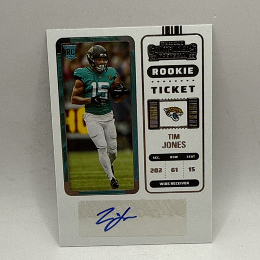 2022 Panini Contenders - Rookie Ticket #143 Tim Jones NFL Jaguars Card