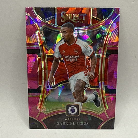 2023-24 Select Premier League Mezzanine PINK CRACKED ICE Gabriel Jesus Arsenal