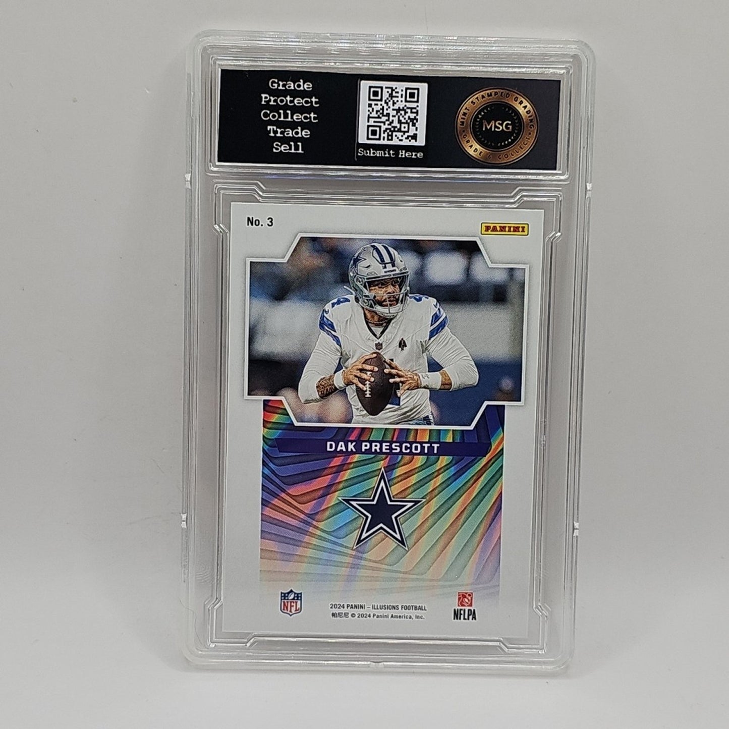 #3 2024 Panini Illusions Game Magicians Dak Prescott Dallas Cowboys Graded 9 NFL