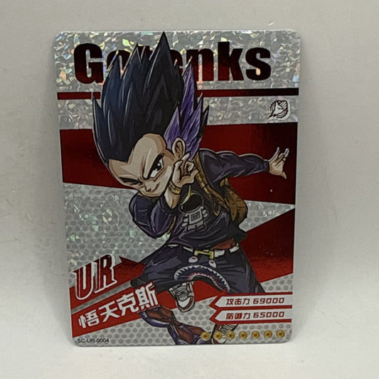 Dragon Ball Doujin Holo Foil UR Drip Card - Gotenks DBZ Ultra Rare Ultimate