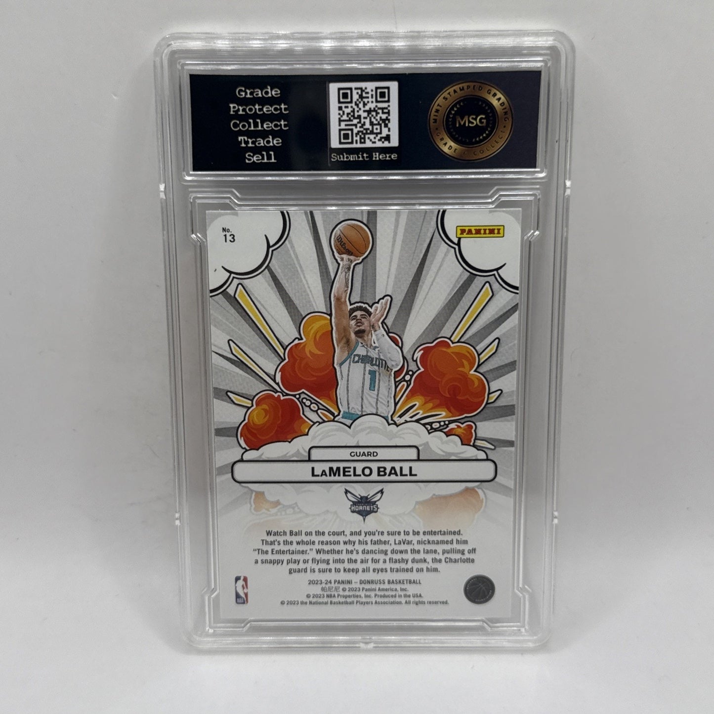 2023-24 Panini Donruss - Bomb Squad LaMelo Ball #13 Graded 10 NBA Hornets