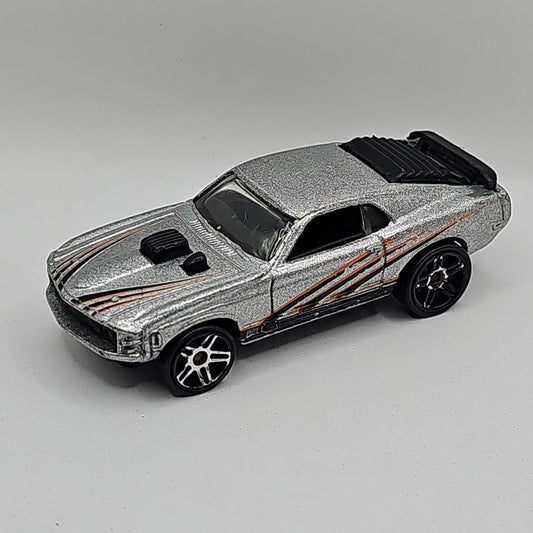 Hot Wheels 1997 Silver Mustang Mach 1 Made in Malaysia Vintage Loose 1:64 Scale