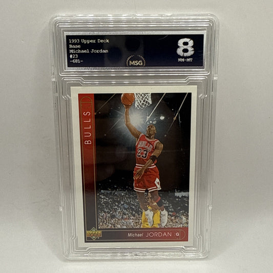 1993-94 Upper Deck Basketball #23 Michael Jordan Graded 8 NBA Chicago Bulls HOF