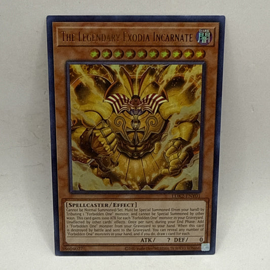 THE LEGENDARY EXODIA INCARNATE ULTRA RARE LDK2-ENY01 YUGIOH!