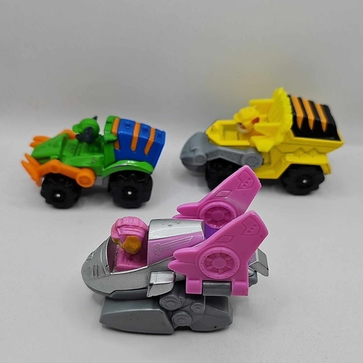 Paw Patrol True Metal Dino Rescue Collectible Die-Cast Vehicle Lot Of 3