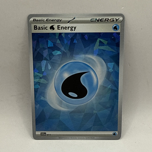 Pokemon - Basic Water Energy Holo - SVE011 - SV Stellar Crown - Promo LP Tcg