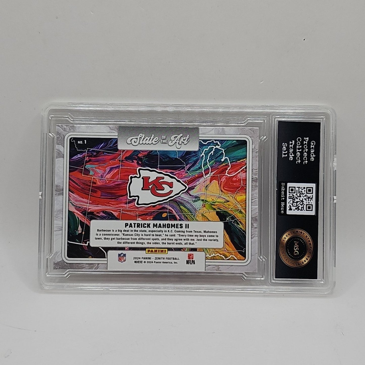 2024 Panini - Zenith Football - Patrick Mahomes II - State of the Art #1 Graded